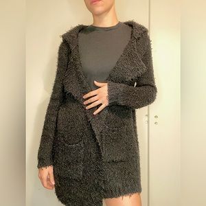 Brandy Melville Wool Hooded Cardigan